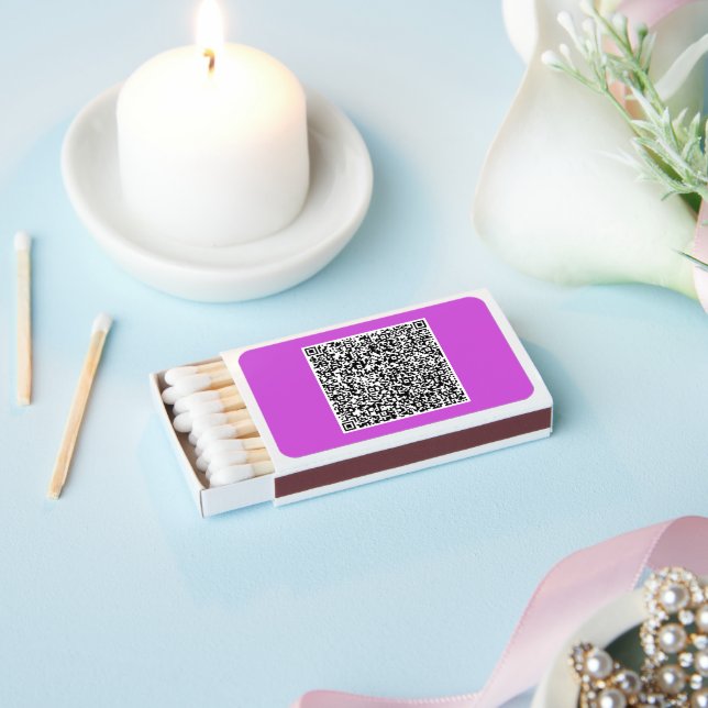 Your QR Code Info Promotional Business Matchboxes (Insitu)
