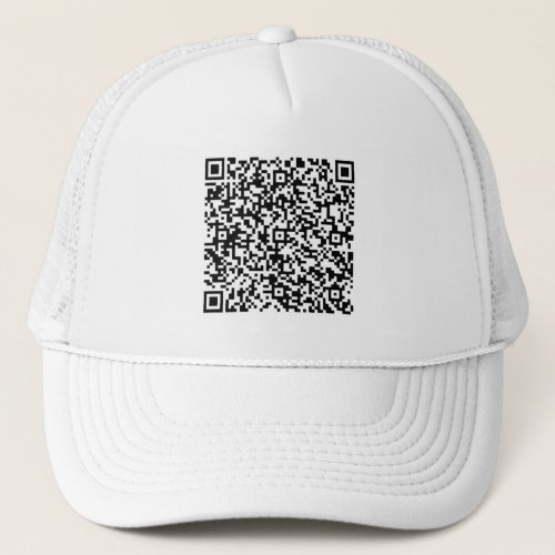 Your QR Code info Promotional Business Trucker Hat