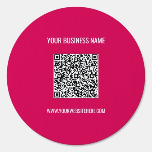 Your QR Code Info Text Business Promotional Sign