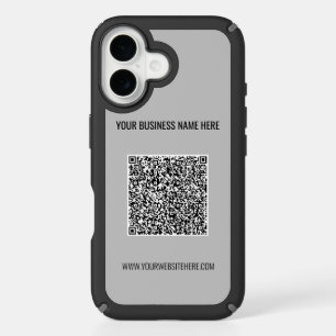 Your QR Code iPhone Case Example with Custom Text