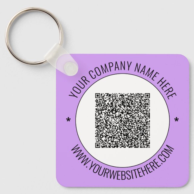 Your QR Code Keychain Business Promotional Gift (Front)