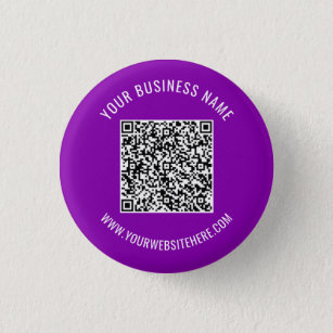 Your QR Code , Name and Website Promotional Button