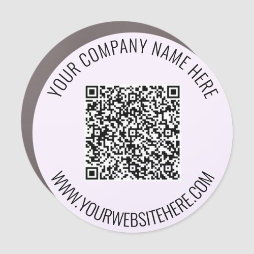 Your QR Code Name Website Business Car Magnet