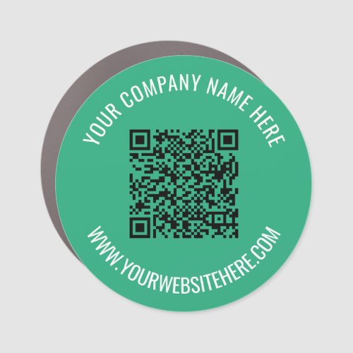 Your QR Code Name Website Business Car Magnet