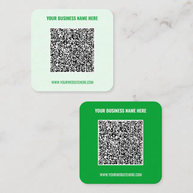 Your QR Code Name Website Business Card Template | Zazzle