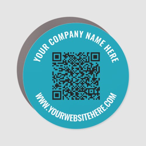 Your QR Code Name Website Car Magnet Promotional