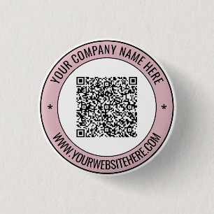 Your QR Code Name Website Color Promotional Button