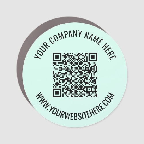 Your QR Code Name Website Company Car Magnet