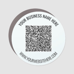 Your QR Code Name Website Promotional Car Magnets