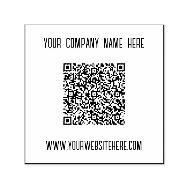 Your QR Code Name Website Stamp Example (Design)