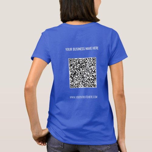 Your QR Code Name Website T_Shirt Promotional Gift
