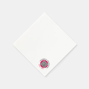 Your QR Code Napkins Example with Custom Text