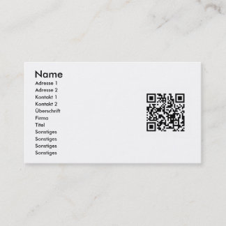 Your QR Code on Business Cards