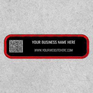 Your QR Code Patch Example with Custom Text