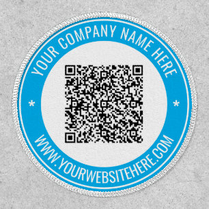 Your QR Code Patch with Custom Text and Color