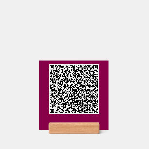 Your QR Code Personalized Custom Colors Holder