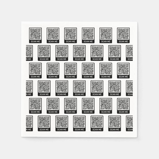 Your QR Code Personalized Napkins (Front)