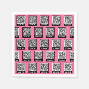Your QR Code Personalized Napkins Example