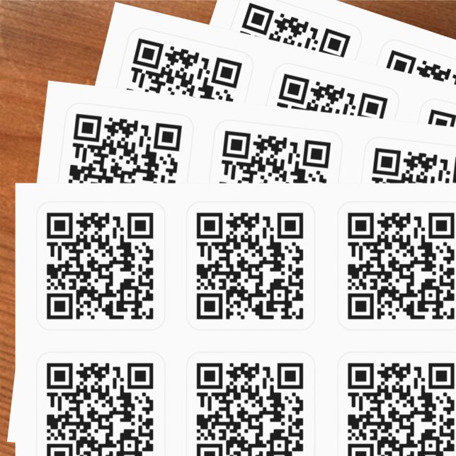 Your QR Code Plus Business Details on a Large Square Sticker (Creator Uploaded)