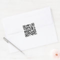 Your QR Code Plus Business Details Square Sticker | Zazzle