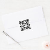 Your QR Code Plus Business Details Square Sticker | Zazzle