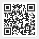Your QR Code Plus Business Details Square Sticker | Zazzle