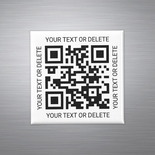 Your QR Code Professional Business Modern Square Magnet
