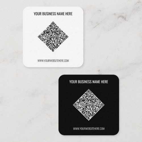 Your QR Code Promotional Business Cards Example