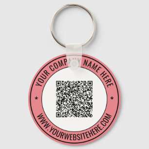 Your QR Code Promotional Business Keychain Example