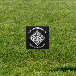 Your QR Code Promotional Outdoor Sign Example