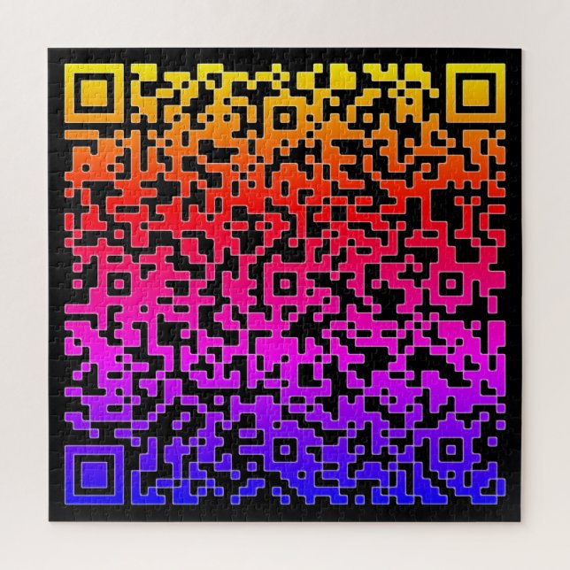 Your QR Code Puzzle Gift with Special Scan Message (Vertical)