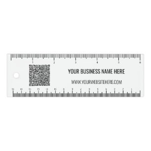 Your QR Code Scan and Custom Text Business Ruler