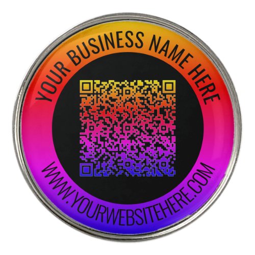 Your QR Code Scan and Custom Text Golf Ball Marker