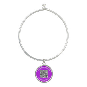 Your QR Code Scan Custom Text and Colors Bracelet