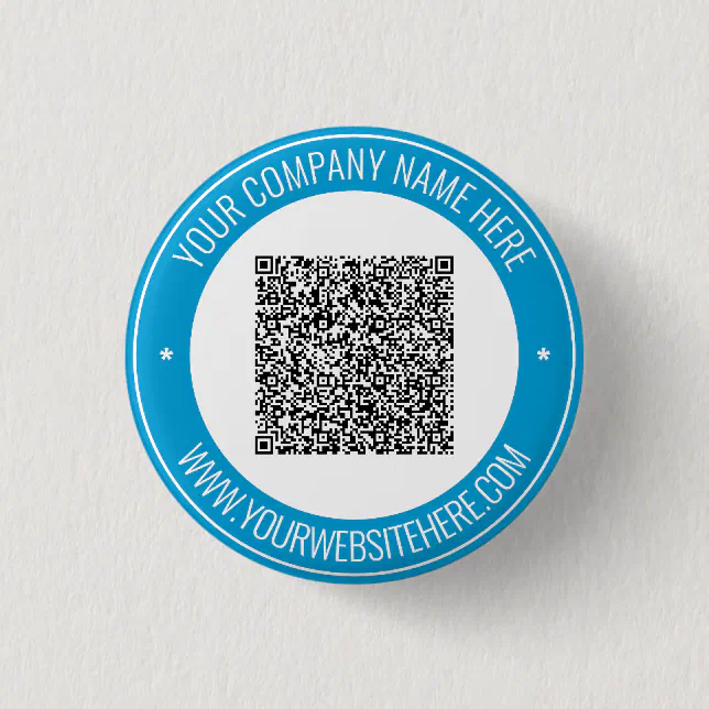 Your QR Code Scan Custom Text Button Example | Zazzle