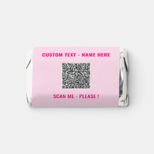 Your QR Code Scan Custom Text Choose Colors Hershey's Miniatures
