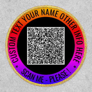 Your QR Code Scan Custom Text Patch Example