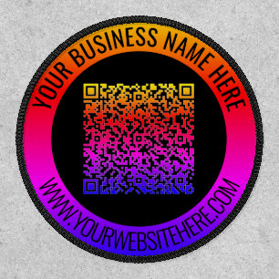 Your QR Code Scan Custom Text Personalized Patch