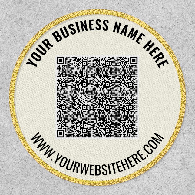 Your QR Code Scan Custom Text Personalized Patch (Front)