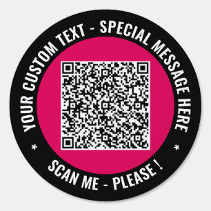 Your QR Code Scan Custom Text Personalized Sign