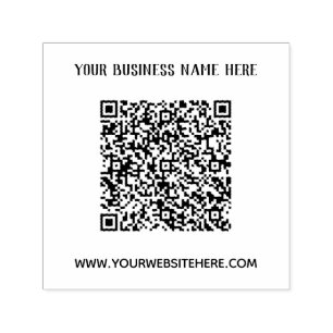 Your QR Code Scan Custom Text Self-inking Stamp