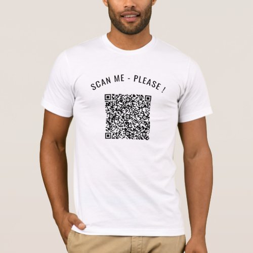 Your QR Code Scan Funny Info Personalized T_Shirt