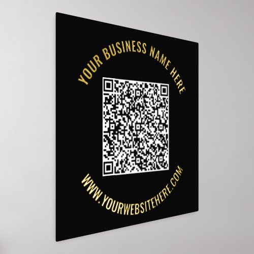 Your QR Code Scan Info and Custom Text Foil Prints