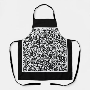 Your QR Code Scan Info Apron Custom Color