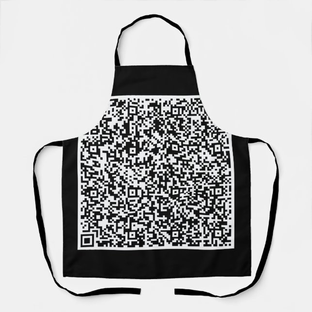 Your QR Code Scan Info Apron Custom Color (Front)