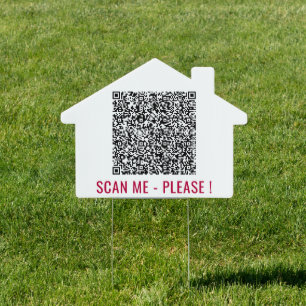 Your QR Code Scan Info Business Promotional Sign