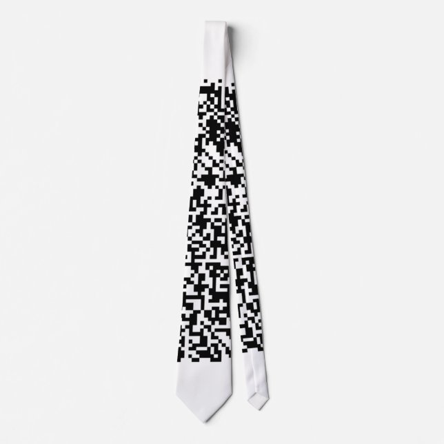Your QR Code Scan Info Choose Colors Neck Tie (Front)