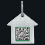 Your QR Code Scan Info Colors Modern Pet ID Tag<br><div class="desc">Custom Colors - Your QR Code Scan Info Professional Personalized Modern Promotional Business Barcode Company or Fun Personal Unique Gift - Add Your QR Code - Image or Logo - photo / or text / more - Resize and Move or Remove / Add Elements - Image / Text with Customization...</div>