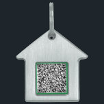 Your QR Code Scan Info Colors Modern Pet ID Tag<br><div class="desc">Custom Colors - Your QR Code Scan Info Professional Personalized Modern Promotional Business Barcode Company or Fun Personal Unique Gift - Add Your QR Code - Image or Logo - photo / or text / more - Resize and Move or Remove / Add Elements - Image / Text with Customization...</div>