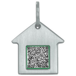 Your QR Code Scan Info Colors Modern Pet ID Tag 